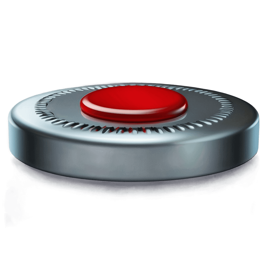 Detailed Red Button PNG 56