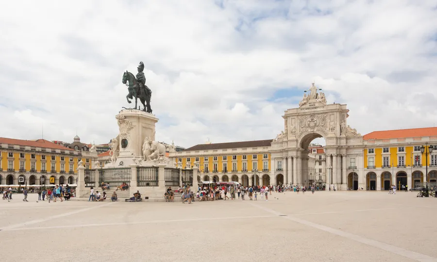 Tranquil Afternoon at Praça do Comércio, Lisbon
