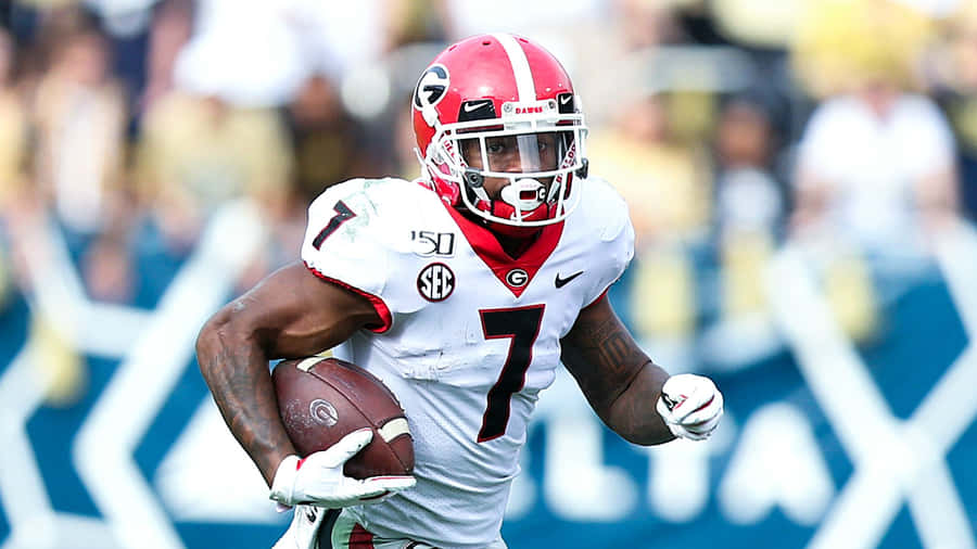 Ação do Running Back D Andre Swift da Georgia