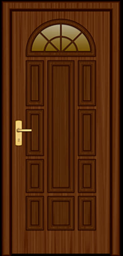 Elegant Wooden Doorwith Glass Panel.jpg