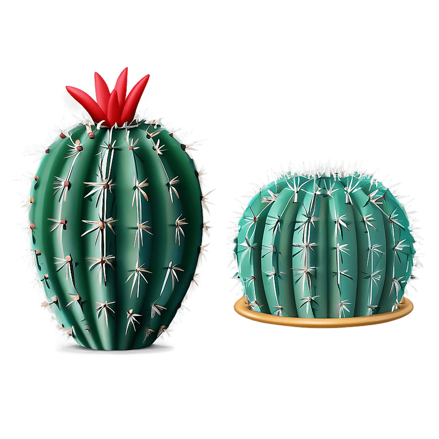 Spiky Cactus Emoji PNG 5