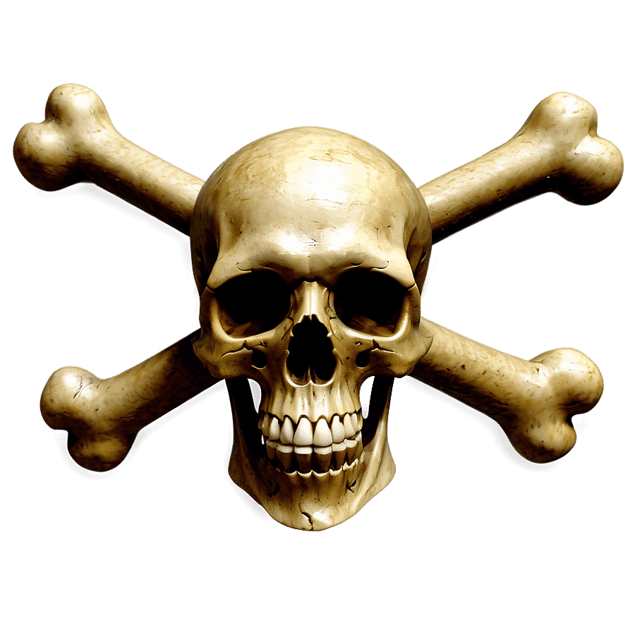 Macabre Skull and Bones PNG 05062024