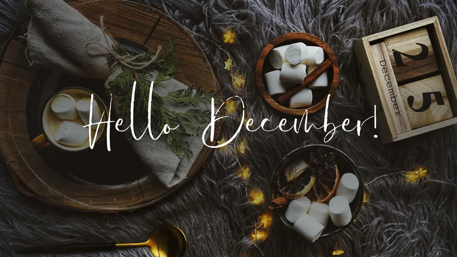 Hello December Aesthetic wallpaper