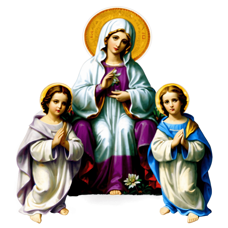 Virgin Mary and Apostles PNG 05242024