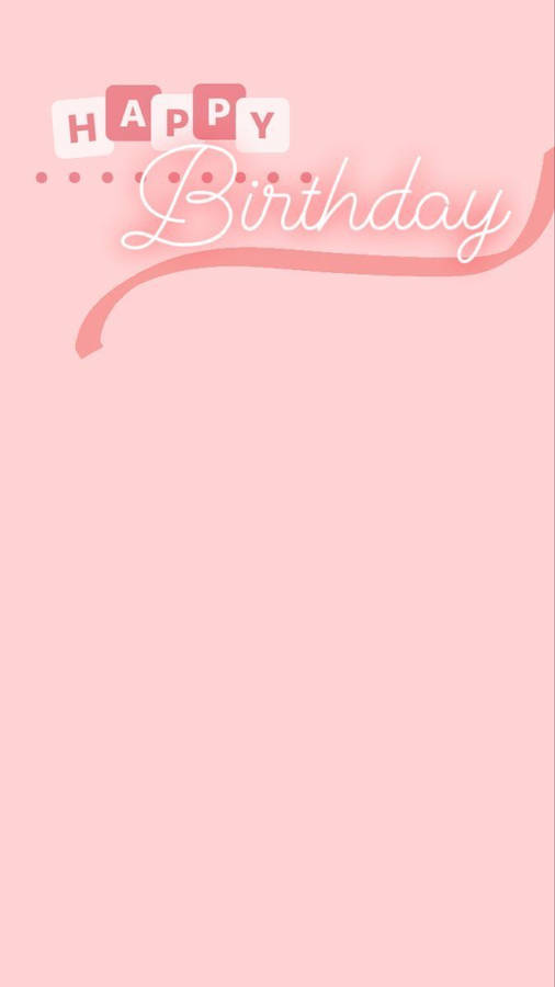 Download Pink Aesthetic Happy Birthday Wallpaper | Wallpapers.com