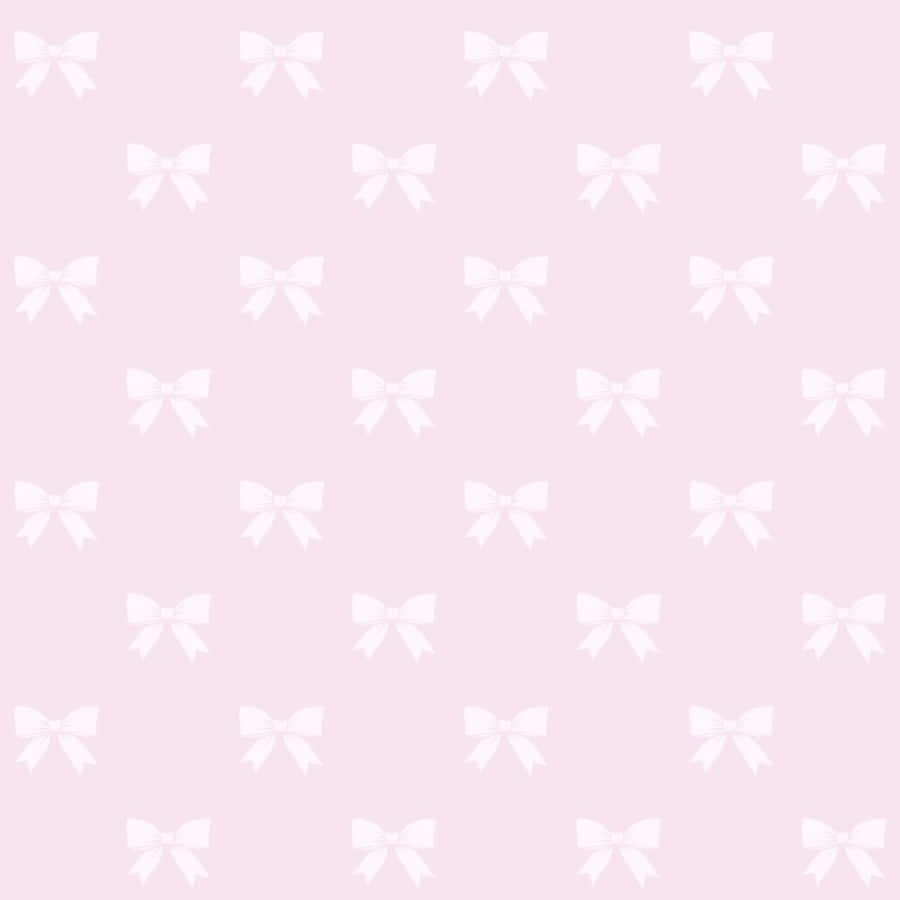 Pink Bow Pattern Background