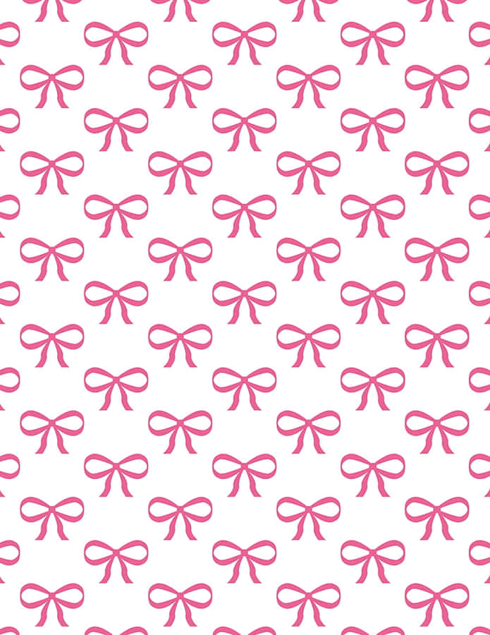 Pink Bow Pattern Background