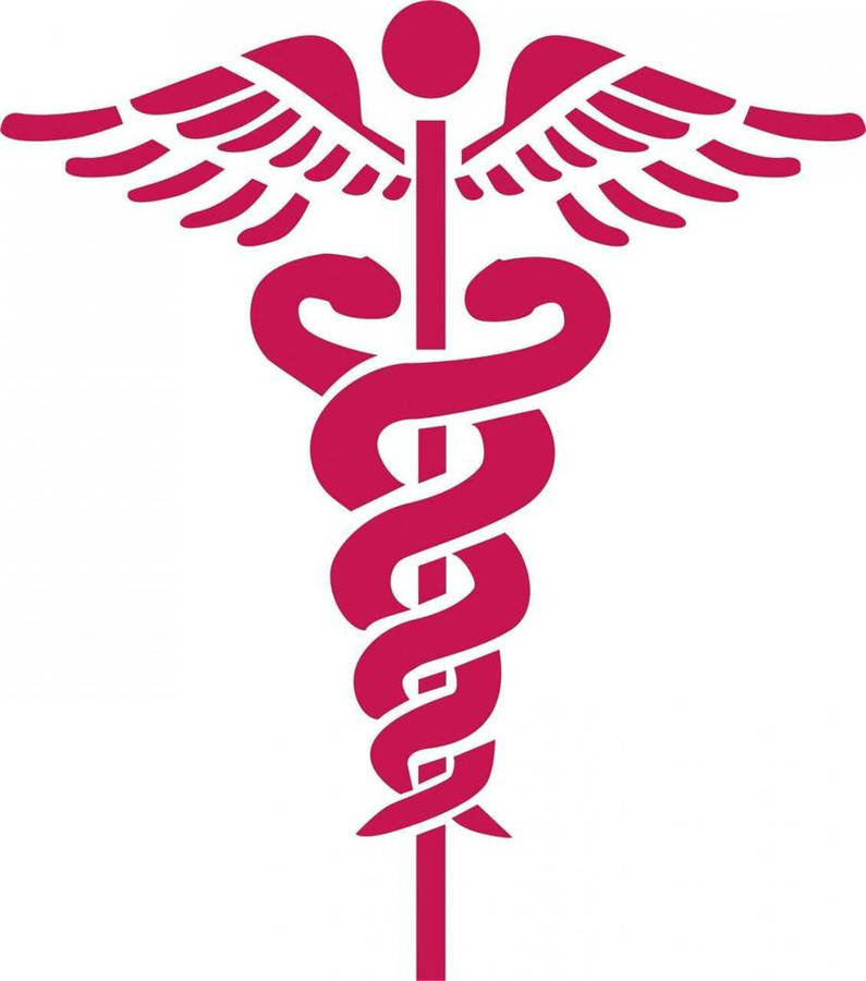 Download Pink Caduceus Medical Symbol Wallpaper | Wallpapers.com