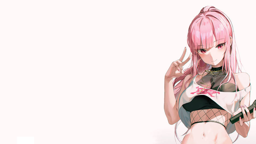 Pink Hair Anime Girl wallpaper.