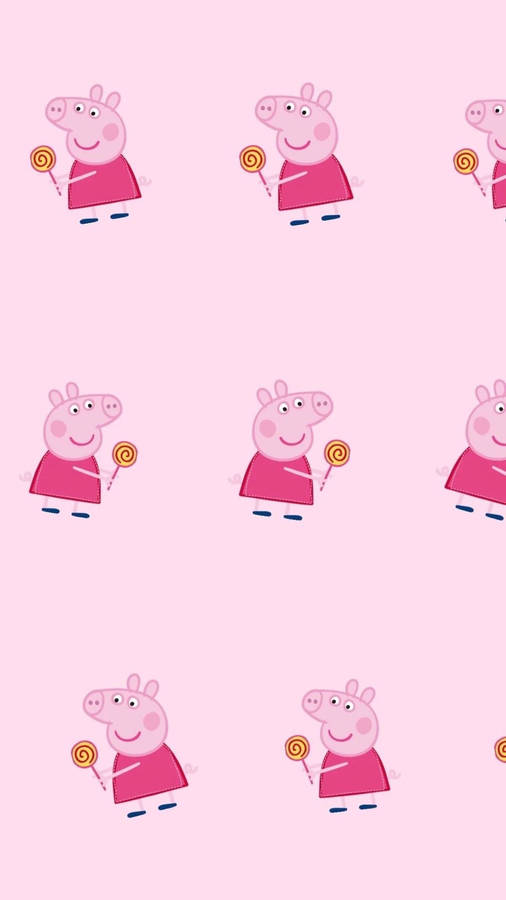 Download Pink Peppa Pig Phone Wallpaper | Wallpapers.com