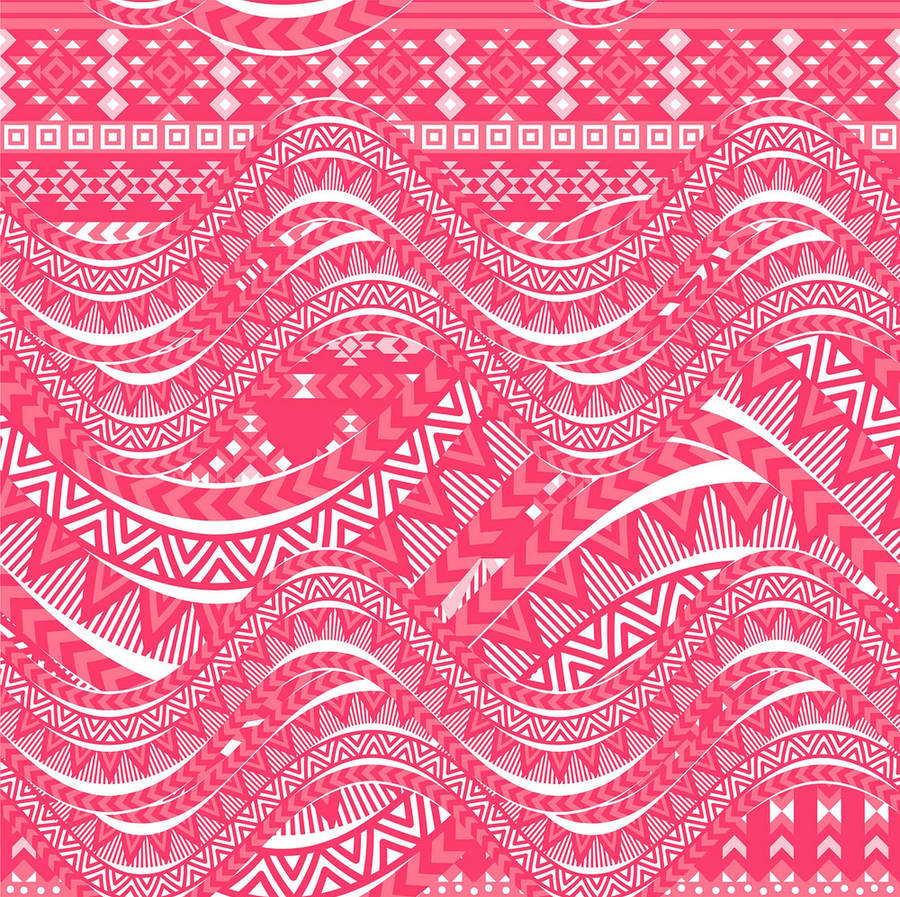 Pink tribal pattern wallpaper