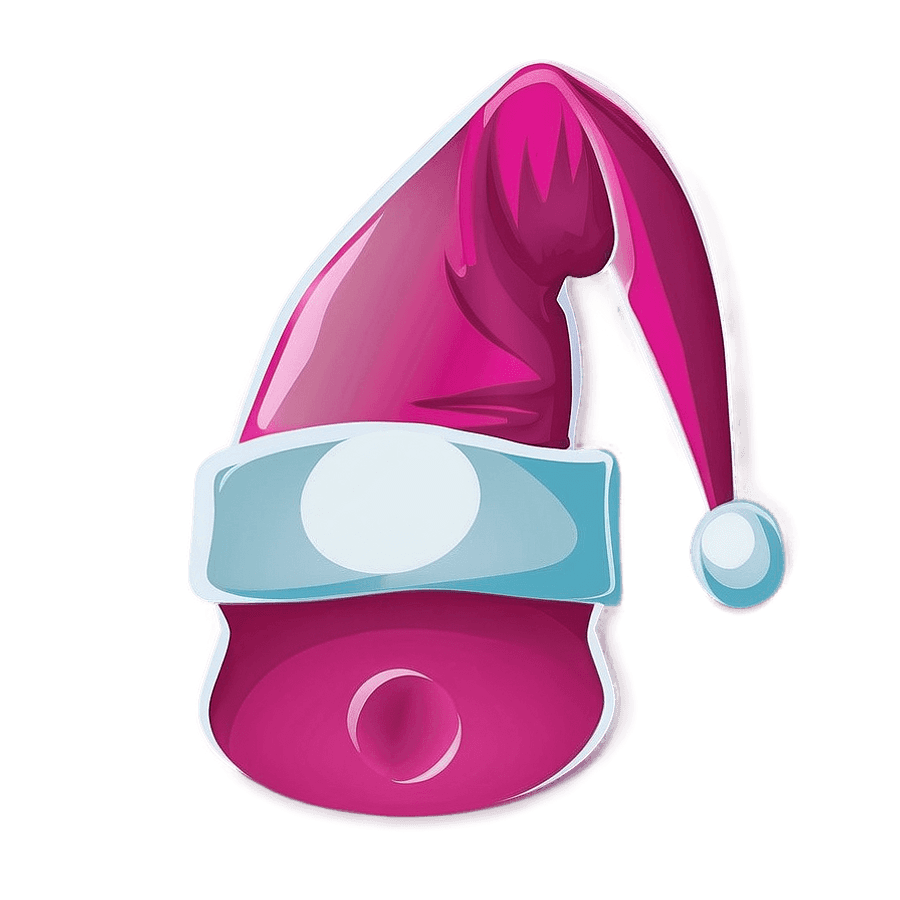 Pink Santa Hat Vector PNG 47