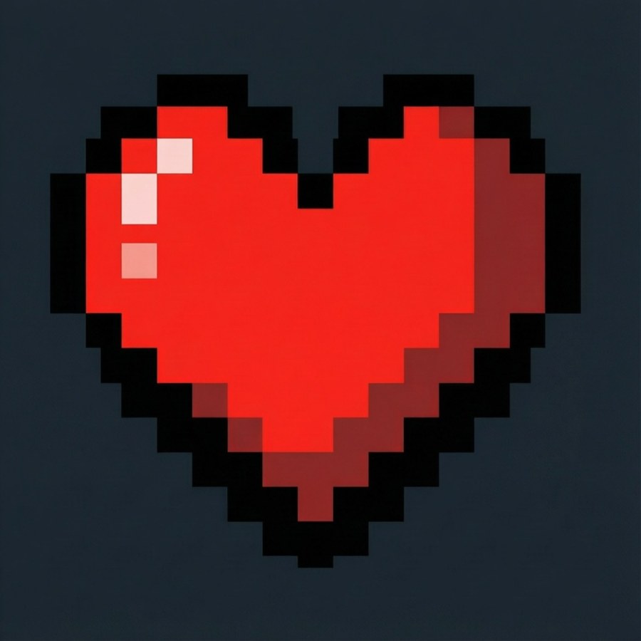 Pixel Heart Wallpaper