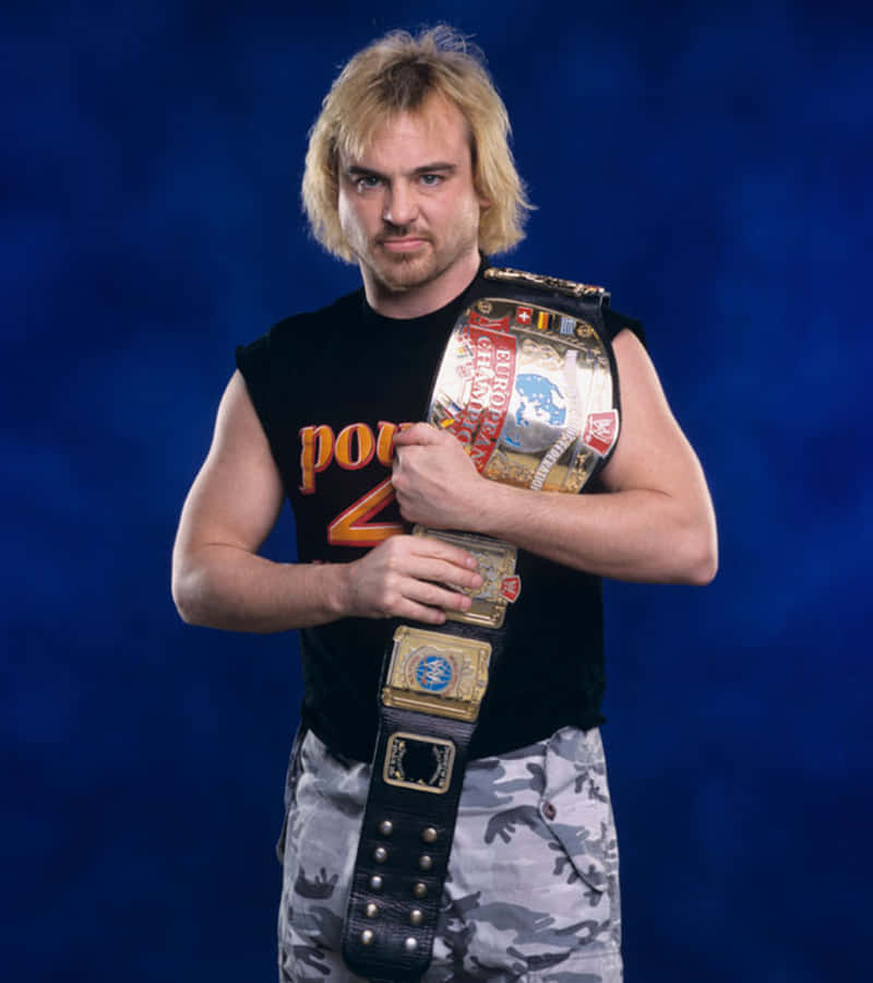 SpikeDudley mit dem WWE European Championship Gürtel