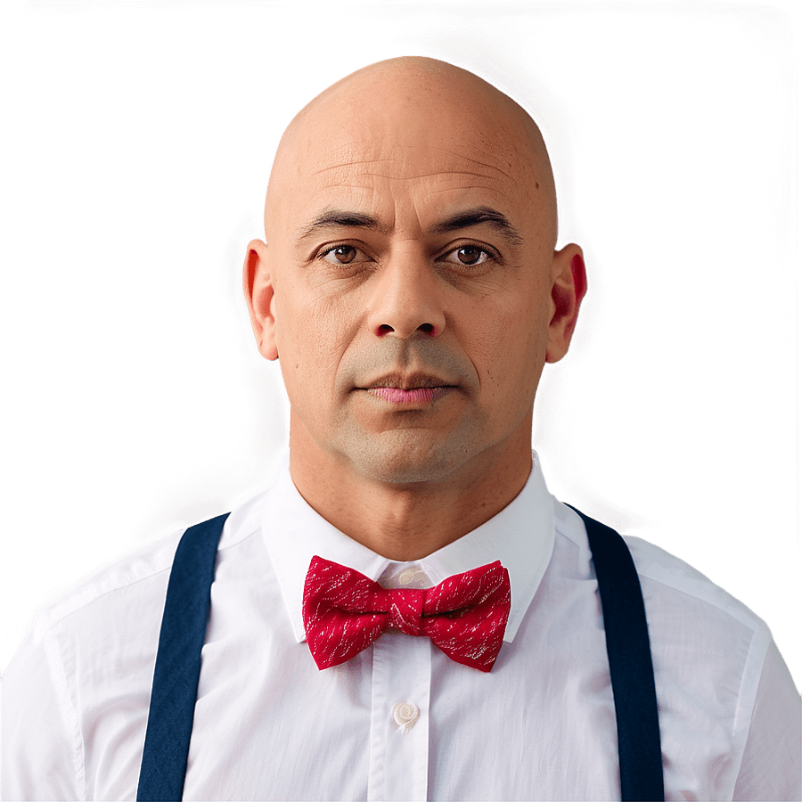 Bald Man with Bowtie PNG 89