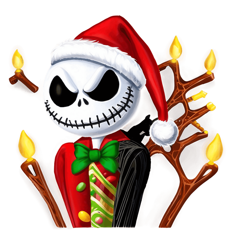 Jack Skellington Santa Reindeer PNG jtc