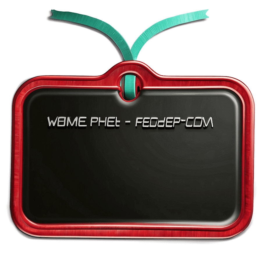 Classic Name Tag PNG 6