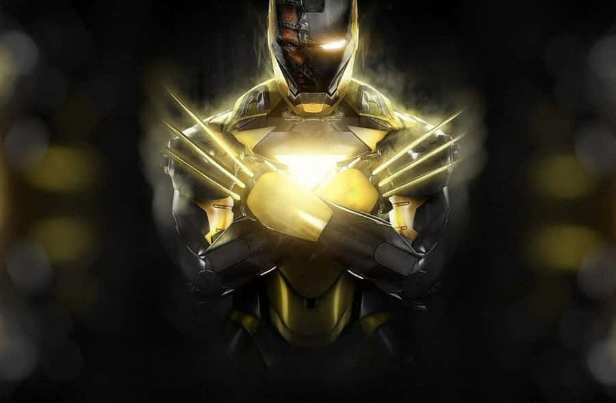 Etskinnende Vibranium rustningssæt.
