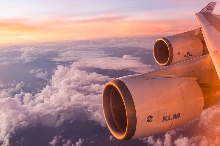 Plane Double Propeller
