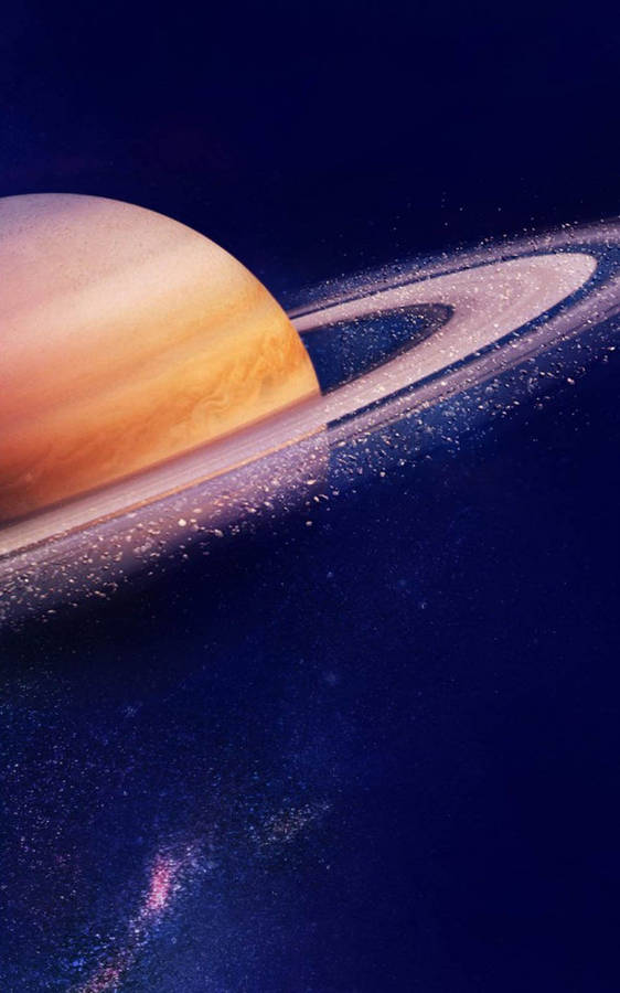 Download Planet Saturn Rings Wallpaper | Wallpapers.com