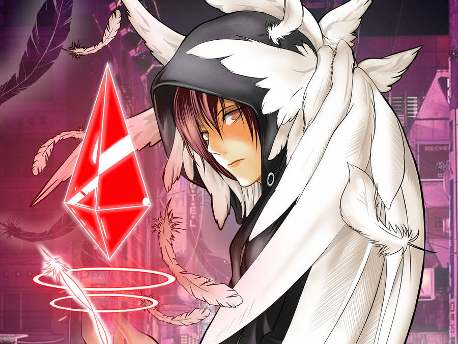 Download Platinum End Red Arrow Fanart Wallpaper Wallpapers Com