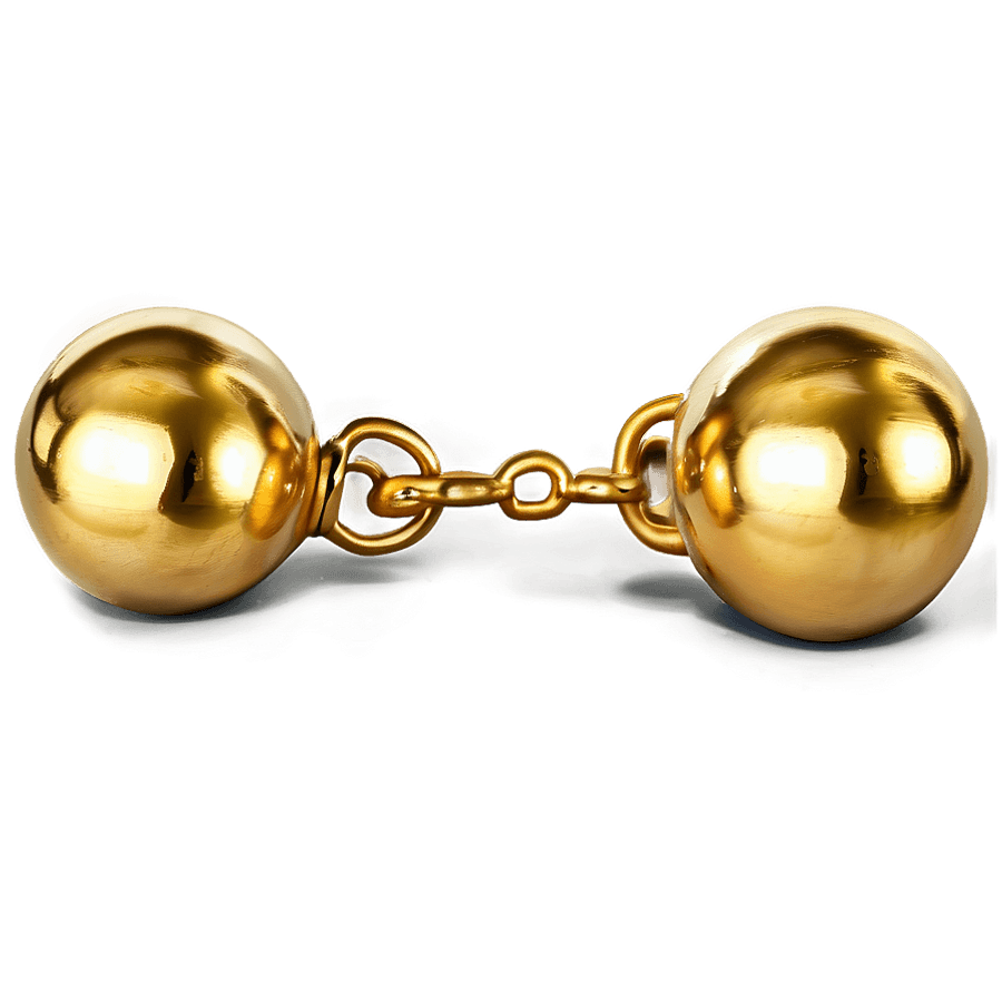 Sleigh Bell Gold PNG lfr23