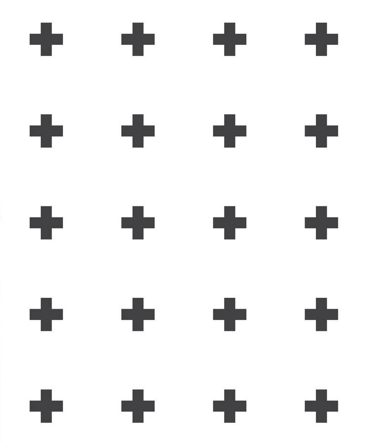 Plus Sign Pattern All White Backdropx