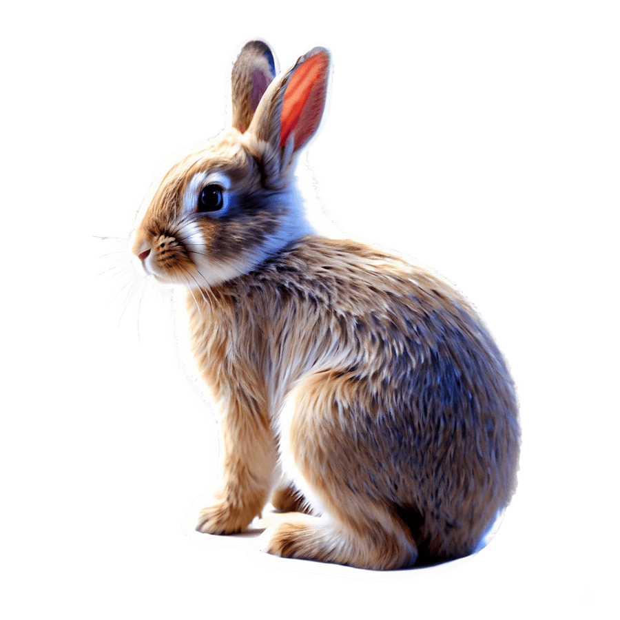 Fascinating Bunny Outline PNG uns