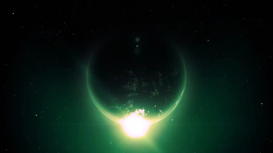 Eclipse Over Dark Planet