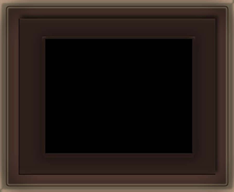 Dark Brown Empty Picture Frame
