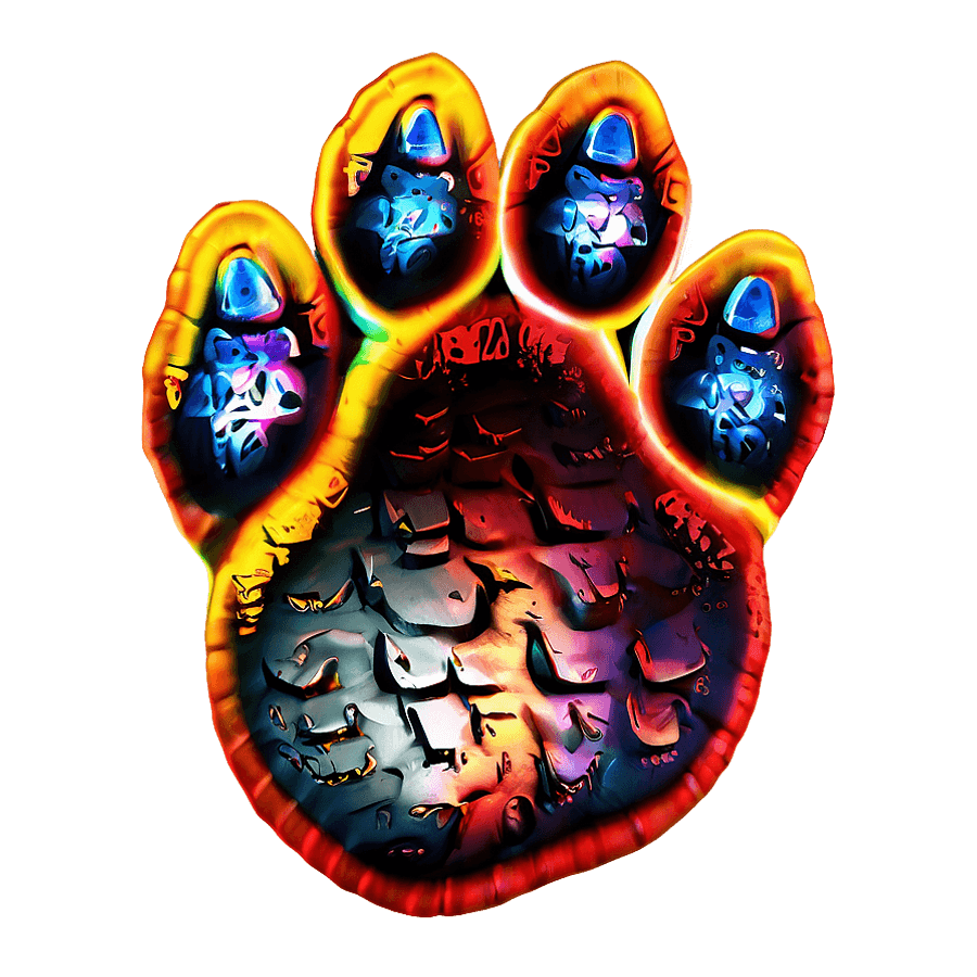 Digital Tiger Paw Render PNG qqr88