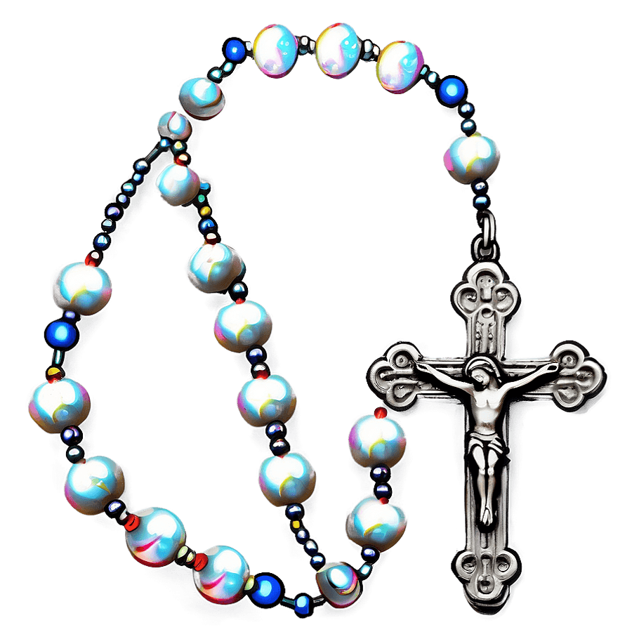 Rosary with Dove PNG 9