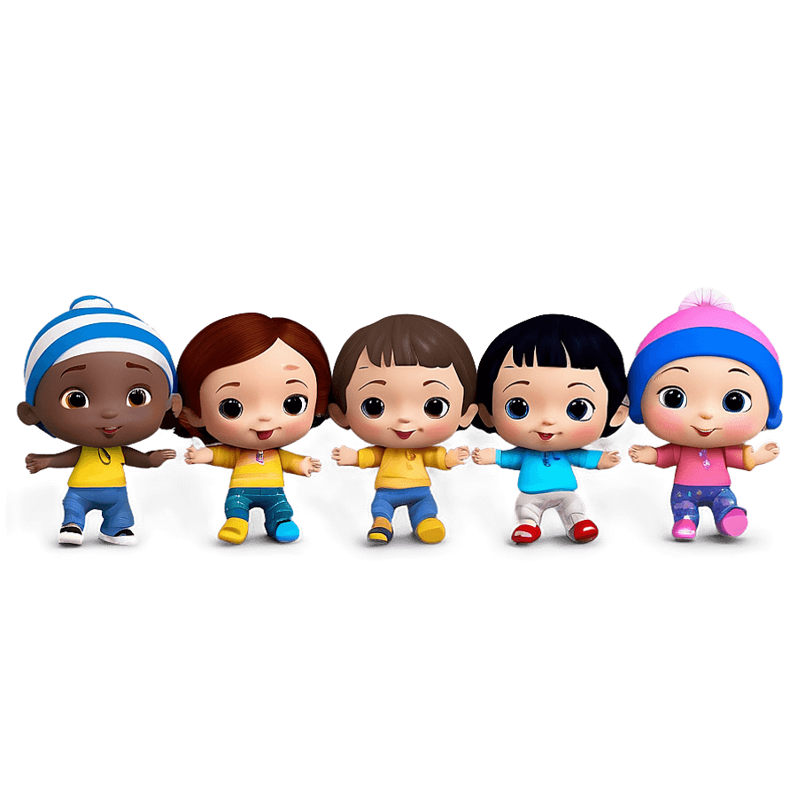 Little Baby Bum Characters Outline PNG 82