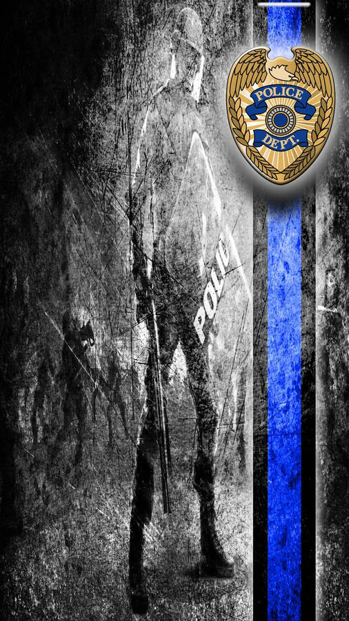 Download Thin Blue Line Wallpaper