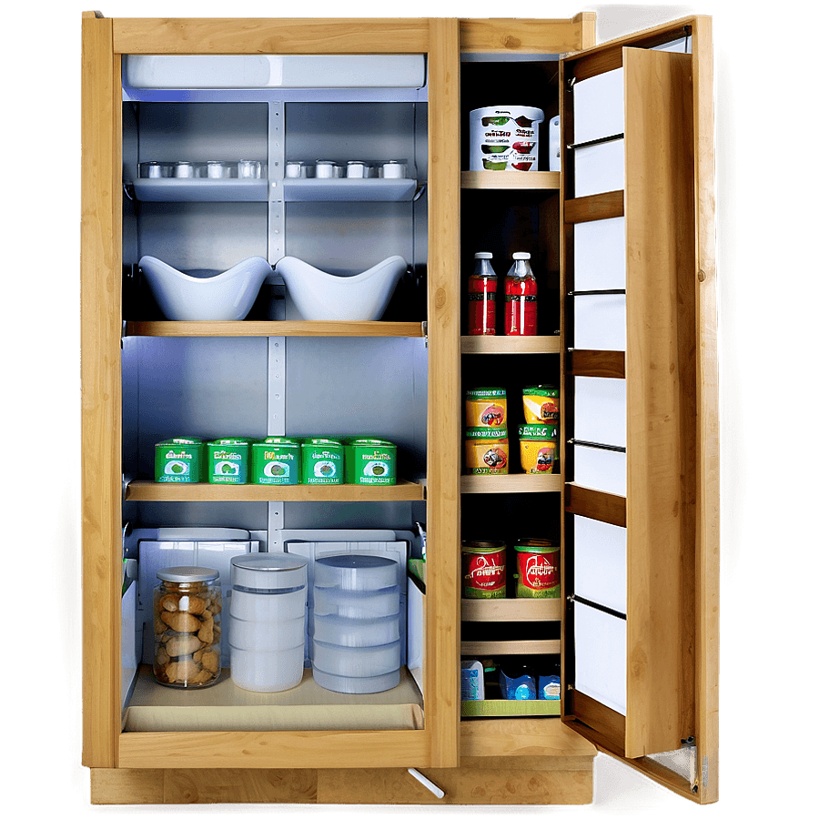 Pantry Kitchen Cabinets PNG 43