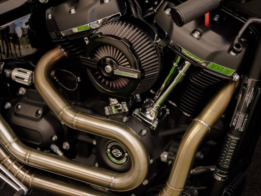 Download Powered Motorcycle Engine Wallpaper | Wallpapers.com