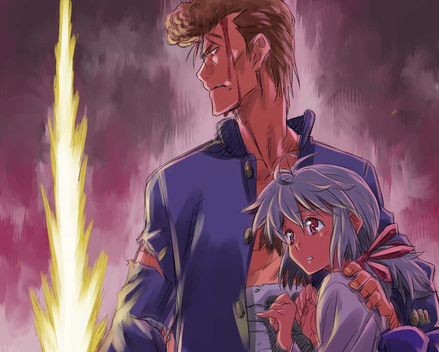 Illustrazione Anime di Kuwabara e Hiei