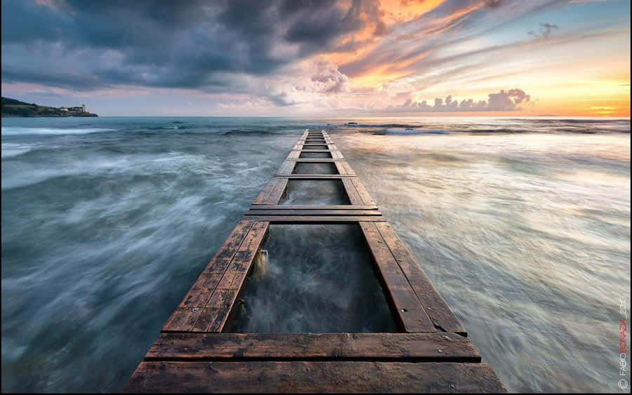 Hintergrundbildmit einer Brücke