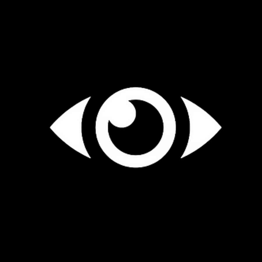 Abstract Eye Symbol Blackand White
