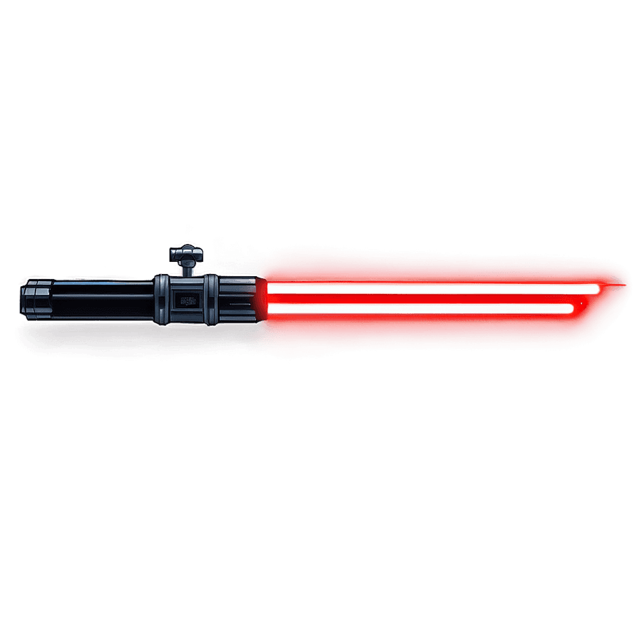 Sleek Red Lightsaber PNG ngg
