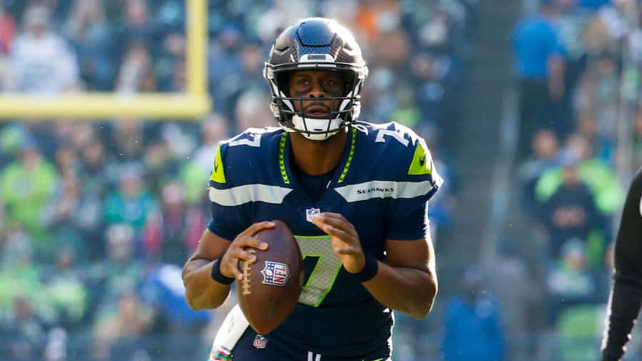 Jogador de Futebol da NFL em Ação