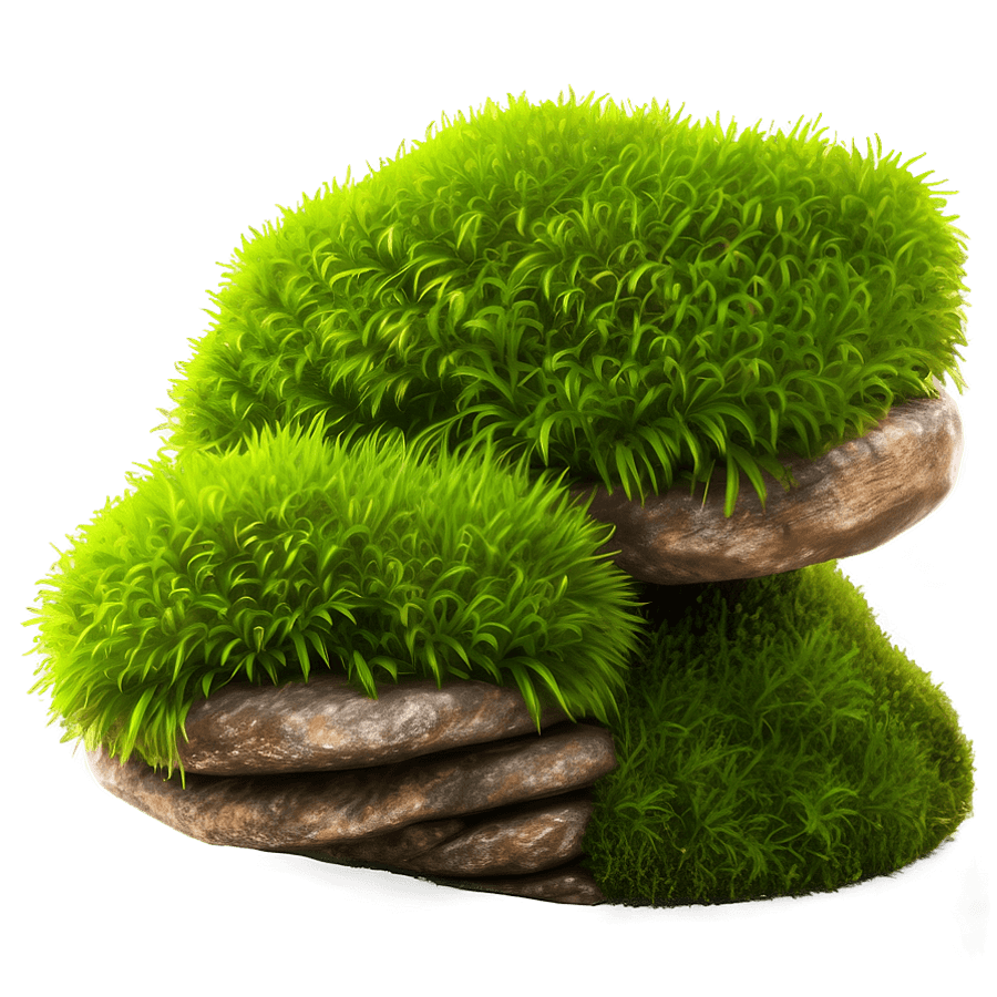 Verdant Moss Layer PNG 32