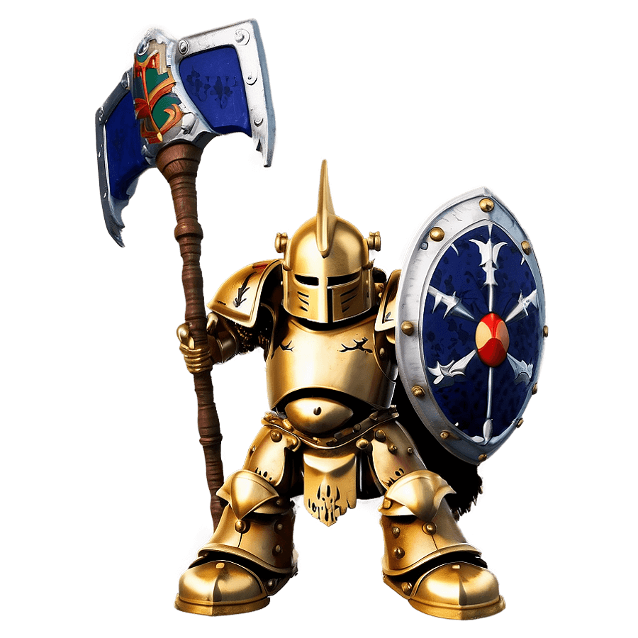 La Knight with Warhammer PNG ymd