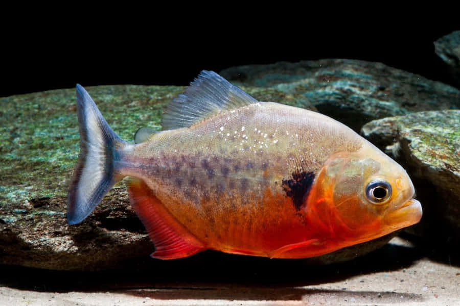 Rotbäuchiger Piranha Seitenansicht