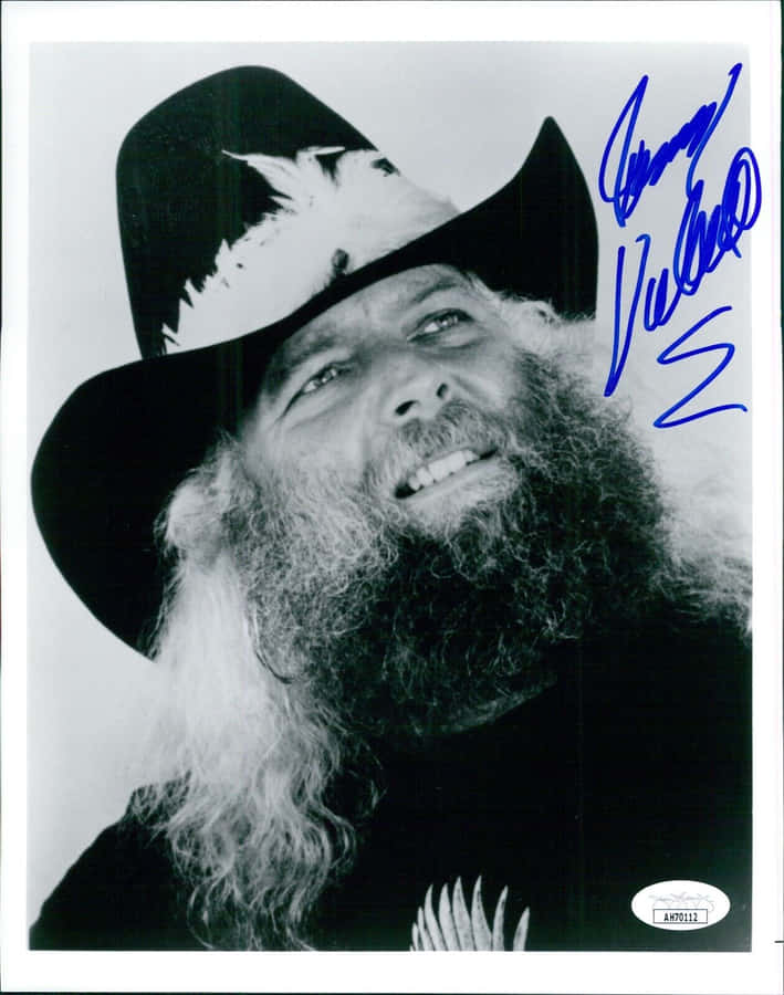 Jimmy Valiant Autographed Black-and-white Photo