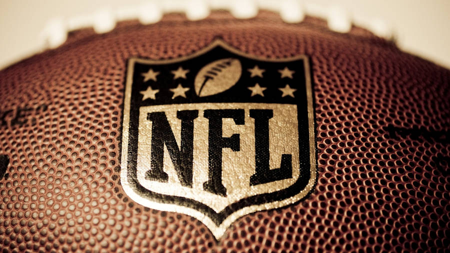 Printed NFL Logo On Football wallpaper