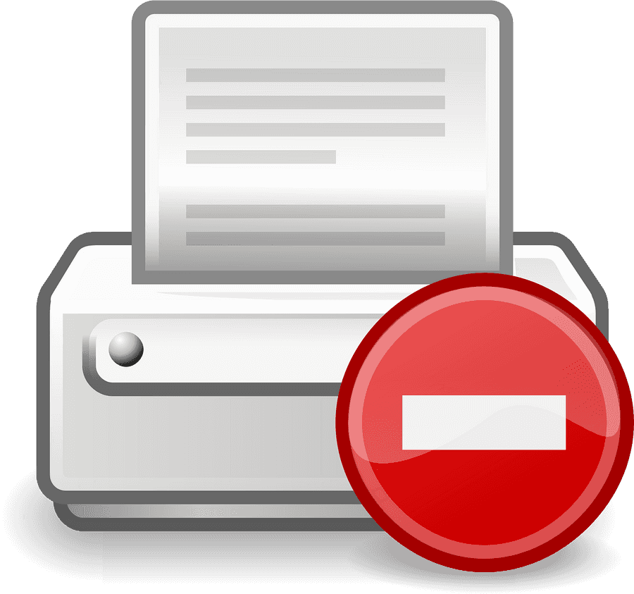 Printer, Printer Error, Printer Offline, Printing Error - Printer Error Png, Transparent Png