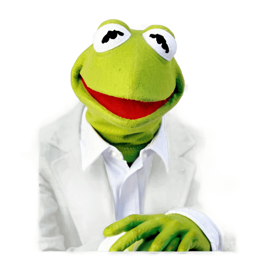 Smiling Kermit The Frog Graphic PNG 05232024
