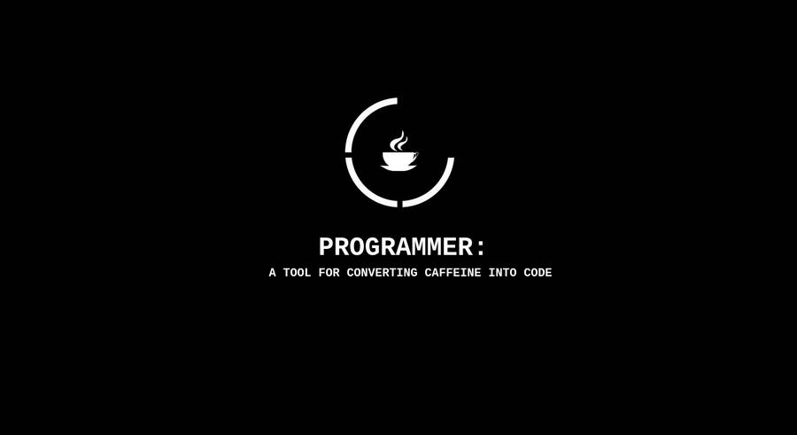 Java logo with coding quotation wallpaper