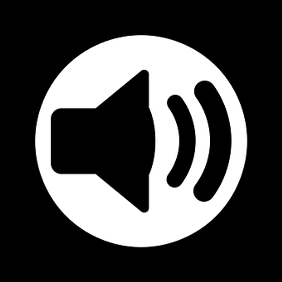 Speaker Icon Blackand White